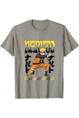 Picture of Naruto Ripple Junction x Naruto Shippuden Naruto Kneeling T-Shirt