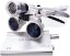 Show details for Portable 3.5X 420mm Surgical Binocular Loupes Optical Glass+LED Headlight Sliver Picture of Portable 3.5X 420mm Surgical Binocular Loupes Optical Glass+LED Headlight Sliver