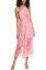 Picture of Ted Baker Cross Front Pleated Midi Dress Coral 2 (US 6)