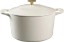 Picture of Martha Stewart Gatwick 7 QT Enamel Cast Iron Dutch Oven, Linen w/Gold Knob