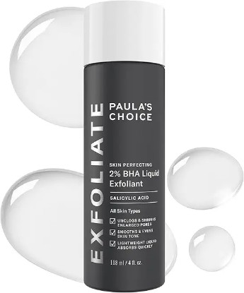 Picture of Paula's Choice SKIN PERFECTING 2% BHA Liquid Salicylic Acid Exfoliant-Facial Exfoliant for Enlarged Pores, Wrinkles & Fine Lines, Suitable for Blackhead-Prone Skin, Fragrance-Free