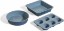 Picture of Our Place Wonder Oven Baker’s Kit – 3-Piece Toxin-Free Ceramic Nonstick Bakeware Set (8” Round, 8” Square, 6-Cup Muffin Pan) - Oven-Safe up to 450°F - Blue Salt