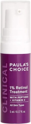 Picture of Paula's Choice CLINICAL 1% Retinol Treatment with Peptides, Vitamin C & Licorice Extract, Firming Cream for Face, Anti-Aging & Wrinkles, Fragrance Free
