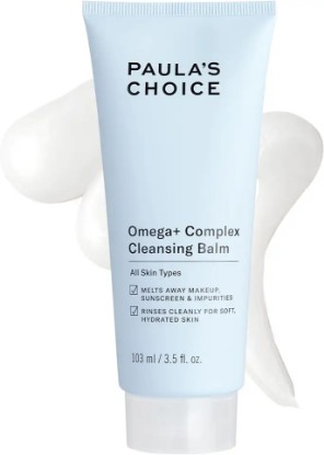Picture of Paula's Choice Omega Complex Cleansing Balm, Double Cleanse Face Wash & Gentle Daily Makeup Remover, Suitable for Dry & Sensitive Skin, Mineral Oil-Free, Paraben-Free & Fragrance-Free, 3.5 Fl Oz