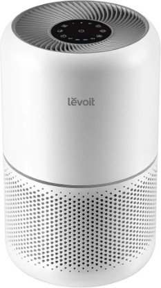 Picture of LEVOIT Air Purifier for Home Allergies Pet Hair in Bedroom, Covers Up to 1073 ft² by 56W High Torque Motor, AHAM VERIFIDE, 3-in-1 Filter with HEPA Sleep Mode, Remove Dust Smoke Odor, Core300-P, White