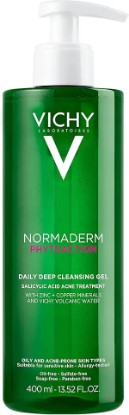 Picture of Vichy Normaderm Daily Acne Face Wash, Salicylic Acid Face Cleanser for Oily & Acne Prone Skin, Acne Cleanser that Clears Clogged Pores and Blackhead