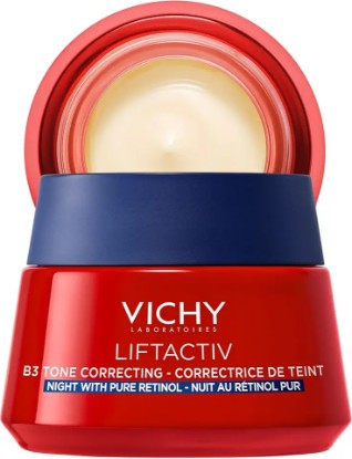 Picture of Vichy Liftactiv B3 Tone Correcting Night Cream, 4% Niacinamide + 0.15% Pure Retinol, Anti Aging Face Cream Evens Skin Tone, Fade Dark Spots & Smooth Wrinkles, Formula Minimizes Risk Of Irritation