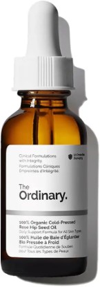 Picture of The Ordinary 100% Organic Cold-Pressed Rose Hip Seed Oil, Addresses Signs of Aging by Improving the Appearance of Uneven Skin Tone, Supporting Skin Elasticity, 1 Fl Oz