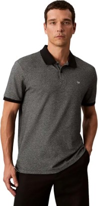 Picture of Calvin Klein Men's Jacquard Refined Polo