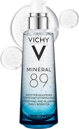 Picture of Vichy Mineral 89 Booster, Pure Hyaluronic Acid Serum for Face with Volcanic Mineral Water for Skin Barrier Repair, Plumps & Hydrates, Lightweight Moisturizing Gel, Oil-Free, Non-Sticky