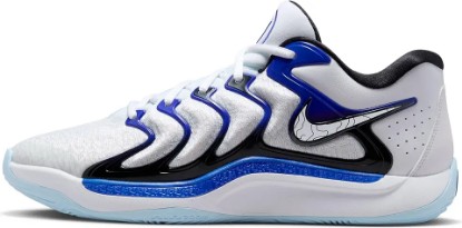 Picture of Nike KD17 Basketball Shoes (FJ9487-100, White/Black/Game Royal/White)