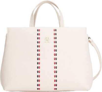 Picture of Tommy Hilfiger Women's Large Timeless Satchel Bag With Removable Crossbody Strap