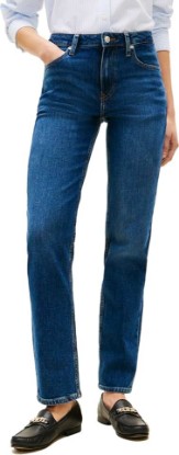 Picture of Tommy Hilfiger Women's Mid Rise Classic Straight Jeans with Stretch