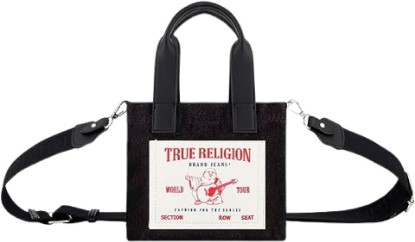 Picture of True Religion Tote Bag, Women's Mini Travel Shoulder Bag with Adjustable Strap