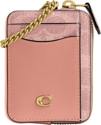 Picture of COACH Refined Calf Leather Essential Chain Card Case