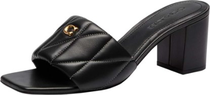 Picture of COACH womens Holly Block Heel Sandals With Quilting