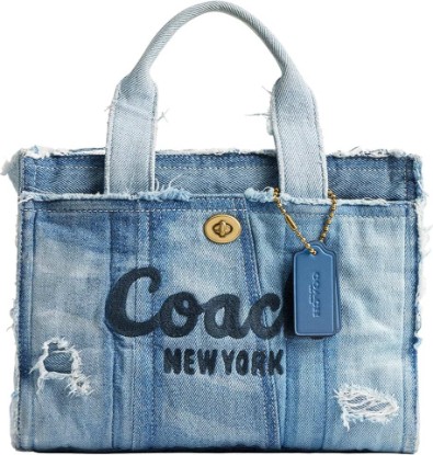 Picture of COACH Cargo Tote 26 in Upcycled Denim