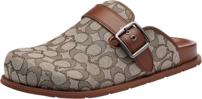 Picture of COACH Men's Buckle Clog in Signature Jacquard