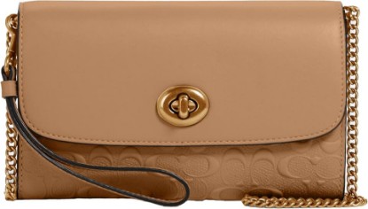 Picture of COACH womens Chain Crossbody in Signature Canvas