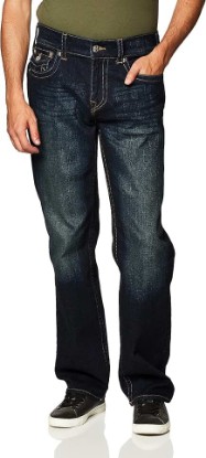 Picture of True Religion Men's Ricky Straight Leg Jean | Mens Jeans | Jeans for Men | Relaxed Fit | Stretch Denim