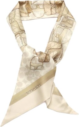 Picture of COACH Women's Stacked Tabby Printed Wide Silk Skinny