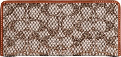 Picture of COACH Crystal Signature Jacquard Essential Slim Wallet