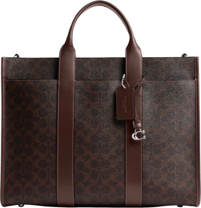 Picture of COACH mens Wesley Tote in Signature Canvas