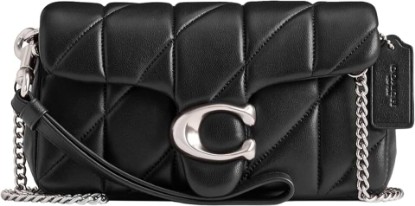 Picture of COACH Quilted Pillow Leather Tabby Wristlet with Chain