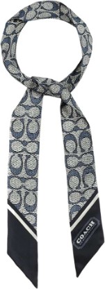 Picture of COACH TEXTURED SIGNATURE C PRINTED SILK SKINNY