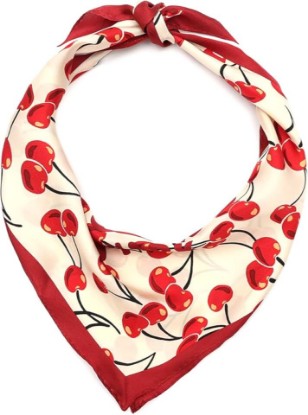 Picture of COACH Cherries Swirl Printed Silk Diamond