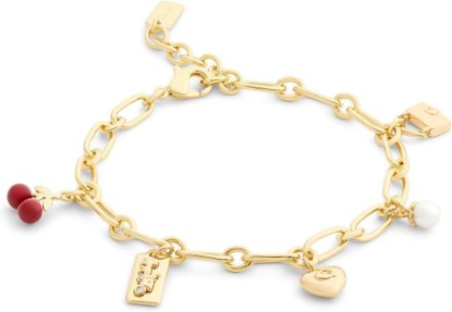 Picture of COACH Jewelry Women's Signature Cherry Charm Link Bracelet