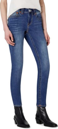 Picture of True Religion Women’s Halle Mid Rise Super Skinny Jeans for Women – Womens Jeans, Skinny Fit, Comfortable & Trendy