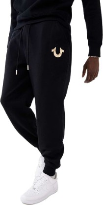 Picture of True Religion Mens Metallic Horseshoe Jogger