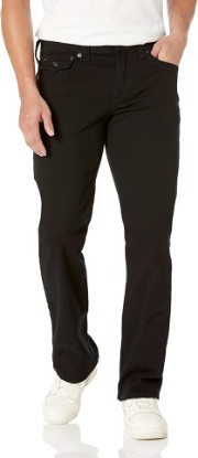 Picture of True Religion Men's Ricky Flap Sn 32 Inseam Jeans, 2SB Body Rinse Black, 33
