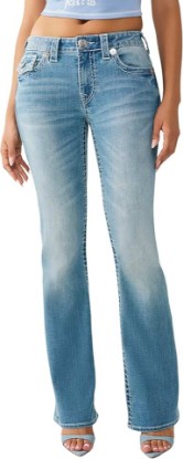 Picture of True Religion Women’s Becca Tattoo Bootcut Jeans – Mid Rise Big T Flap