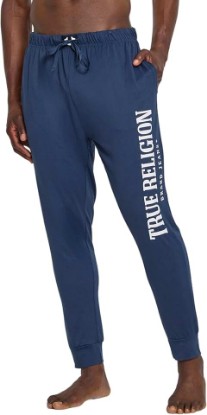 Picture of True Religion Mens Jogger Pajama Pants, Lightweight Lounge Casual Sleep Pants for Men