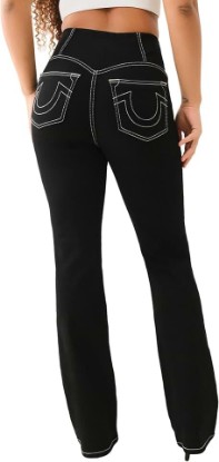 Picture of True Religion Women's Becca High-Rise Bootcut Jeans with Corset Detailing