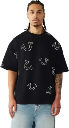 Picture of True Religion Men's Ss Hs Print Oversized Tee