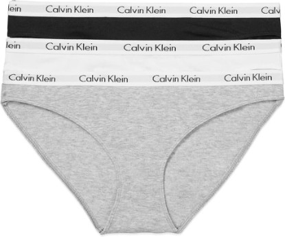 Picture of Calvin Klein Women's Carousel Logo Cotton Stretch Bikini Panties, 3 Pack