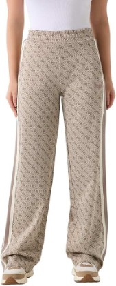 Picture of GUESS Womens Eco 4g Jacquard Straight Leg Pants