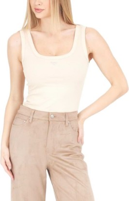 Picture of GUESS Women's Eco Sleeveless Triangle Bling Rib Tank
