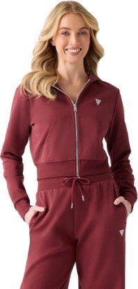 Picture of GUESS Women's Kora Zipped Up Hoodie