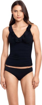 Picture of Lauren Ralph Lauren Beach Club Solids Ruffle Underwire Tankini