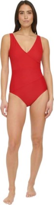 Picture of Tommy Hilfiger Women's Full Coverage V-Neck Swimsuit