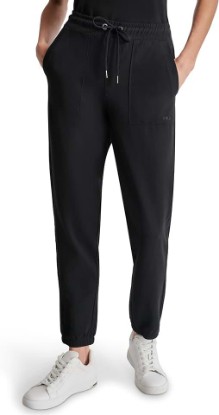 Picture of DKNY Women's Smocked Drawcord Waistband Knit Jogger