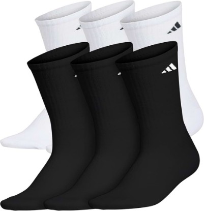 Picture of adidas Women's Athletic Cushioned Crew Socks (6 Pairs) Durable & Comfortable