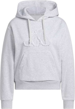 Picture of adidas Women's Seasonal Essentials Ruffled Big Logo Graphic Hoodie
