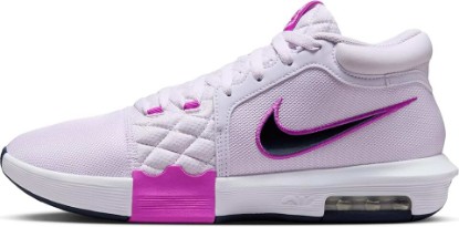 Picture of Nike Lebron Witness VIII Basketball Shoes (HQ2139-500, Barely Grape/Hyper Violet/Light Bone/Obsidian) Size 13