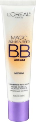 Picture of L'Oréal Paris Makeup Magic Skin Beautifier BB Cream Tinted Moisturizer, Medium, 1 fl oz, 1 Count