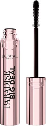Picture of L'Oreal Paris Paradise Big Deal Mascara, Volumizing and Lengthening Formula, Buildable, Clump Resistant, Washable Blackest Black Mascara, 0.33 Fl Oz